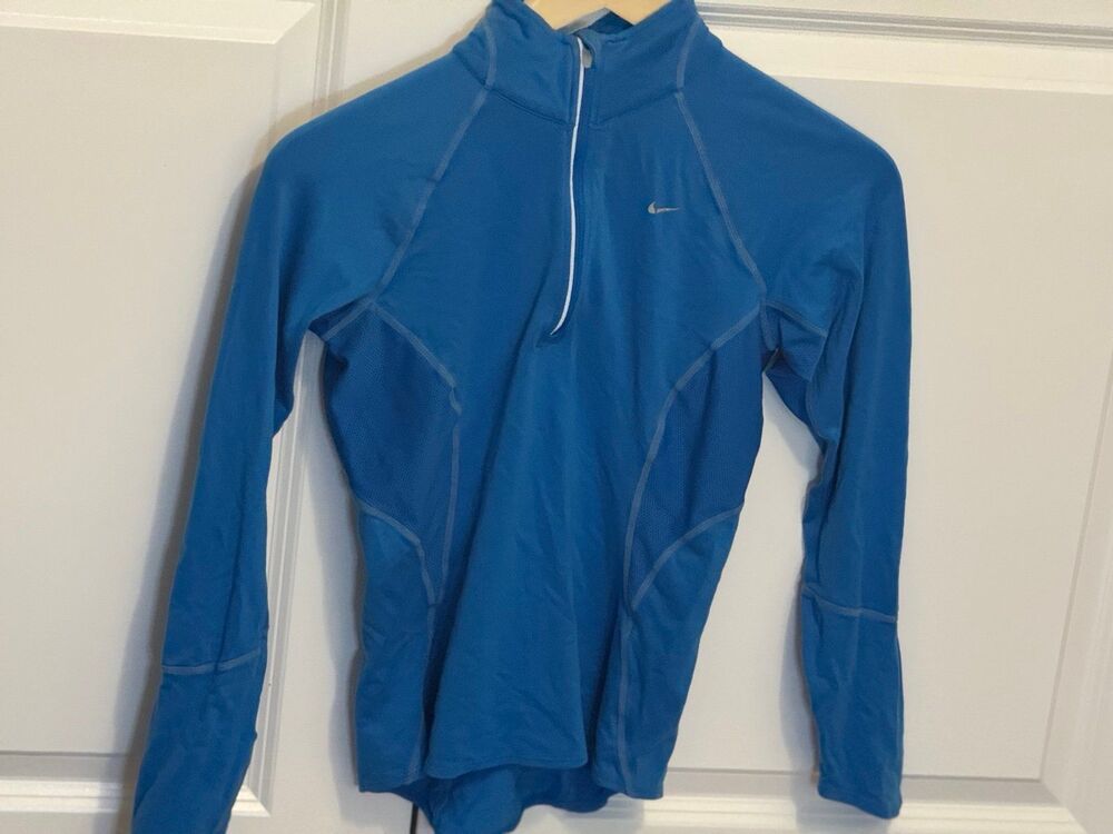 Nike Brand, Long-Sleeve Dri-Fit Blue Shirt, Women’s (0-2) XS Athletic Clothing - Picture 12 of 12